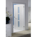 Glazed wooden door for bathroom